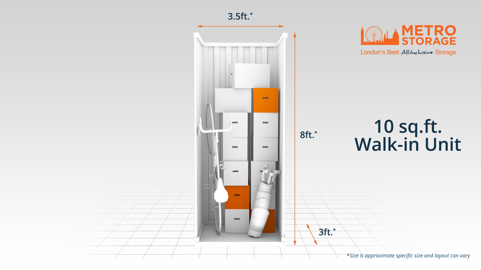 Metro Storage Walkin Unit 10ft sq